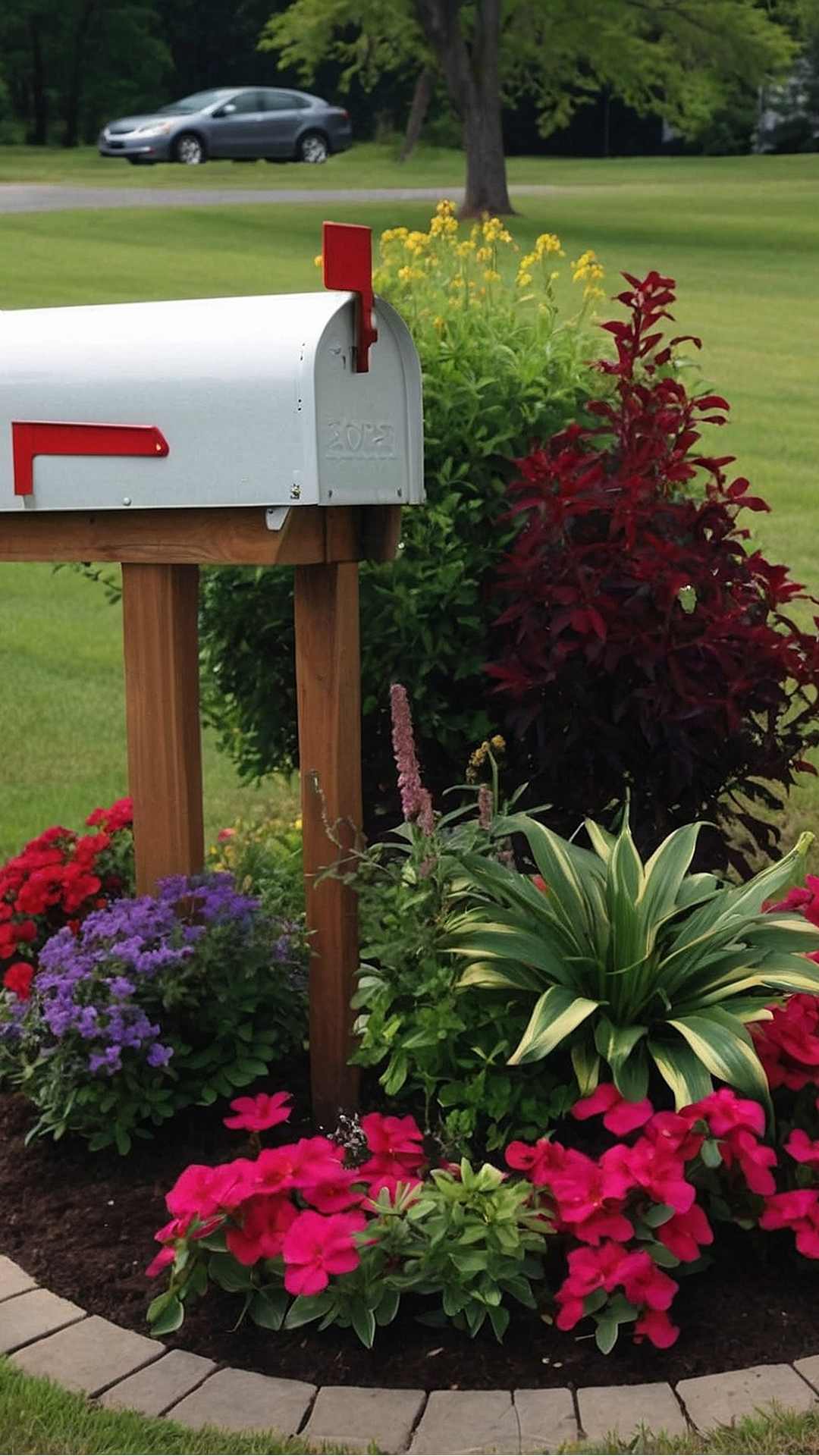 Flora-Filled Mailbox Beautification