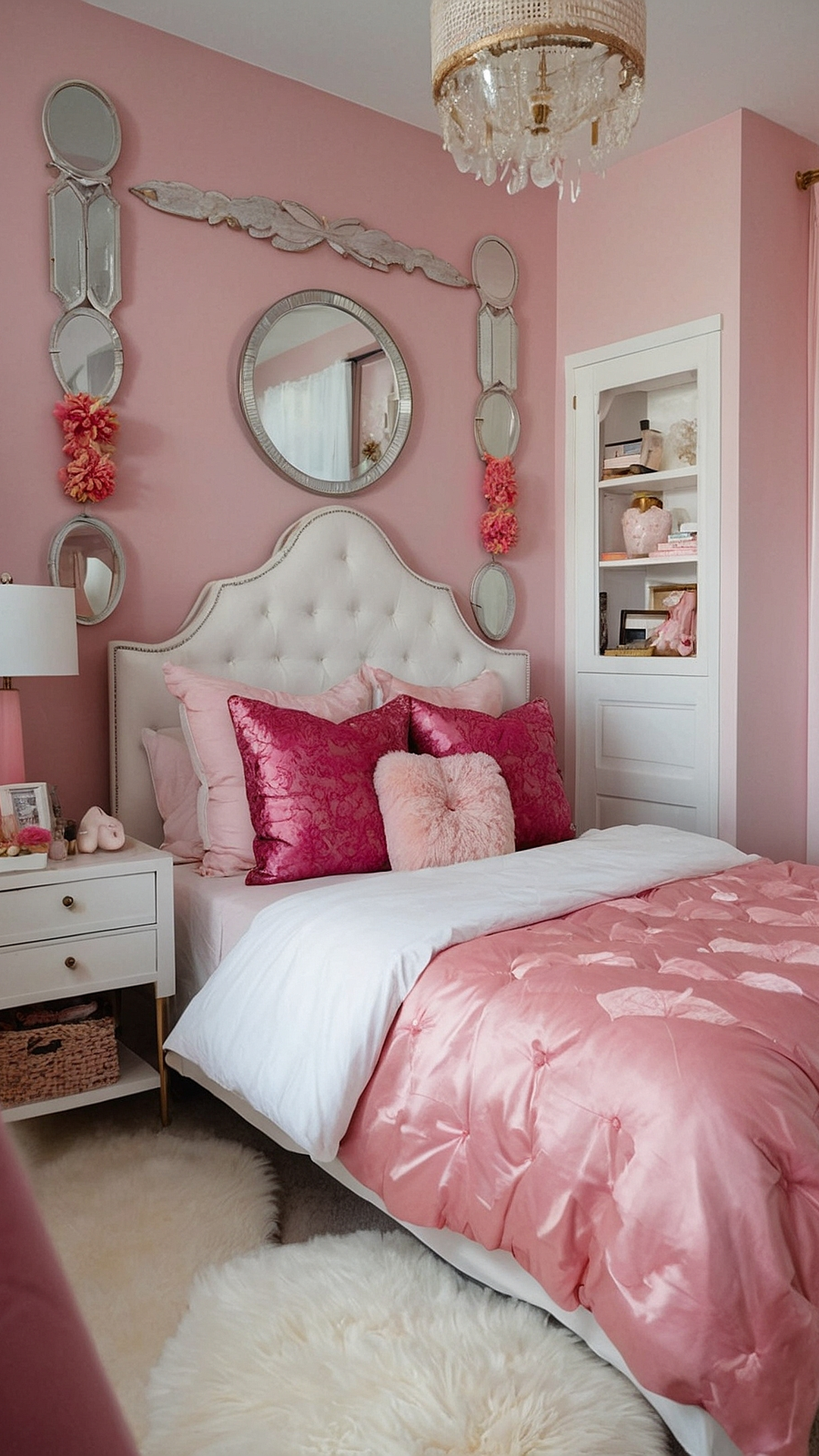 <p>Feeling inspired to transform your bedroom into a cozy oasis that whispers elegance with a touch of playfulness? Think beyond the traditional whites and neutrals; why not infuse your space with the delightful charm of soft blush pink hues? Imagine waking up each morning to a bedroom that feels like a breath of fresh air, as if you've stepped into a serene floral garden where the color pink reigns supreme. From pale rose accents to dusty rose statement pieces, there are endless ways to incorporate this enchanting shade into your decor scheme.</p><p>Let your bedroom reflect your personality while embracing the trend of 'Pretty in Pink' decor with a modern twist. Picture a sophisticated blend of pink velvet throws, rose gold accents, and sleek marble textures creating a harmonious blend of timeless elegance and contemporary flair. Add a touch of whimsy with floral prints, delicate crystal chandeliers, and plush pink area rugs for a luxurious yet inviting ambiance. Whether you opt for soft pastels or bold pops of pink, your bedroom will become a sanctuary where you can unwind and rejuvenate in style.</p><figure class=