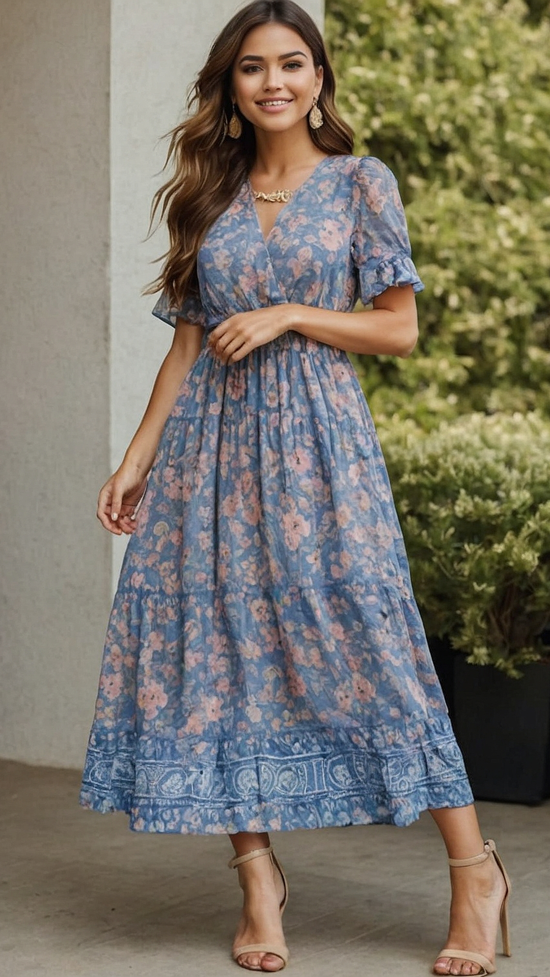 Floral Symphony: Inspiring Maxi Dress Florals